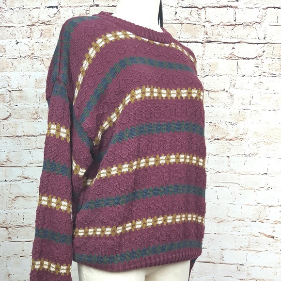 WOODS&GRAY|VTG Boyfriend Oversized Chunky Knit Sweater - Picture 4 of 7